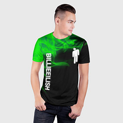 Футболка спортивная мужская BILLIE EILISH, цвет: 3D-принт — фото 2