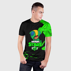 Футболка спортивная мужская BRAWL STARS LEON, цвет: 3D-принт — фото 2