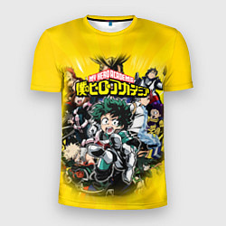 Футболка спортивная мужская MY HERO ACADEMIA группа героев, цвет: 3D-принт