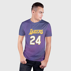 Футболка спортивная мужская Los Angeles Lakers Kobe Brya, цвет: 3D-принт — фото 2