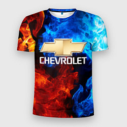 Футболка спортивная мужская CHEVROLET, цвет: 3D-принт