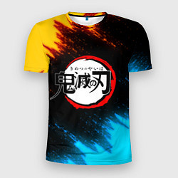 Футболка спортивная мужская KIMETSU NO YAIBA, цвет: 3D-принт