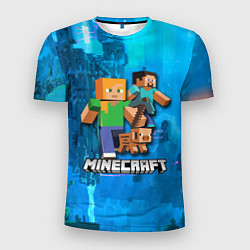 Футболка спортивная мужская Minecraft Майнкрафт, цвет: 3D-принт