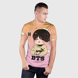 Футболка спортивная мужская BTS, цвет: 3D-принт — фото 2