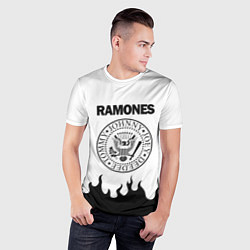 Футболка спортивная мужская RAMONES, цвет: 3D-принт — фото 2