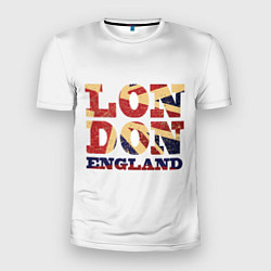 Футболка спортивная мужская London, цвет: 3D-принт
