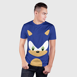 Футболка спортивная мужская СОНИК, цвет: 3D-принт — фото 2