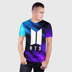 Футболка спортивная мужская BTS, цвет: 3D-принт — фото 2
