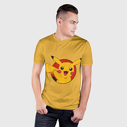 Футболка спортивная мужская Pikachu, цвет: 3D-принт — фото 2
