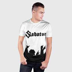 Футболка спортивная мужская SABATON, цвет: 3D-принт — фото 2