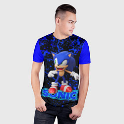 Футболка спортивная мужская Sonic, цвет: 3D-принт — фото 2
