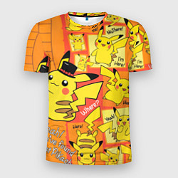 Футболка спортивная мужская Pikachu, цвет: 3D-принт