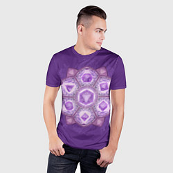 Футболка спортивная мужская DnD Dices - Lavander, цвет: 3D-принт — фото 2