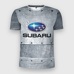 Футболка спортивная мужская SUBARU, цвет: 3D-принт