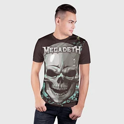 Футболка спортивная мужская Megadeth, цвет: 3D-принт — фото 2
