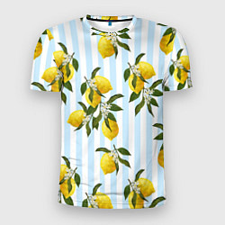 Мужская спорт-футболка Лимоны