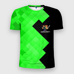 Футболка спортивная мужская MINECRAFT, цвет: 3D-принт