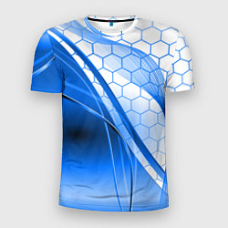 Футболка спортивная мужская ABSTRACT BLUE, цвет: 3D-принт