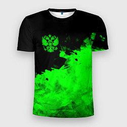 Футболка спортивная мужская Россия, цвет: 3D-принт