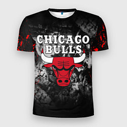 Футболка спортивная мужская CHICAGO BULLS, цвет: 3D-принт