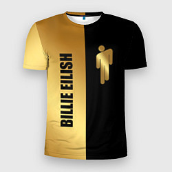 Футболка спортивная мужская Billie Eilish Gold, цвет: 3D-принт