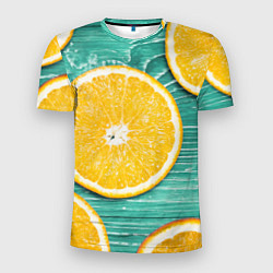 Футболка спортивная мужская Апельсины, цвет: 3D-принт