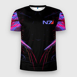 Футболка спортивная мужская N7 Neon Style, цвет: 3D-принт