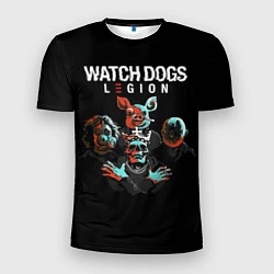 Футболка спортивная мужская Watch Dogs Legion, цвет: 3D-принт