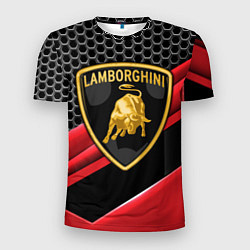 Футболка спортивная мужская Lamborghini, цвет: 3D-принт