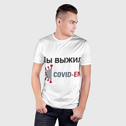 Футболка спортивная мужская Covid-End, цвет: 3D-принт — фото 2