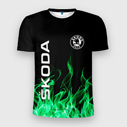Футболка спортивная мужская SKODA, цвет: 3D-принт