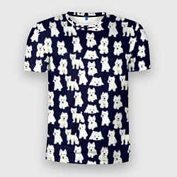 Мужская спорт-футболка Собаки Пушистики