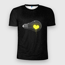 Футболка спортивная мужская Сердце в лампе, цвет: 3D-принт