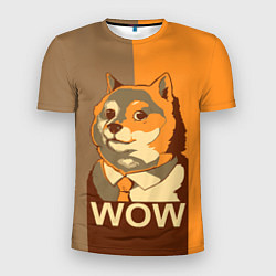 Футболка спортивная мужская Doge Wow, цвет: 3D-принт