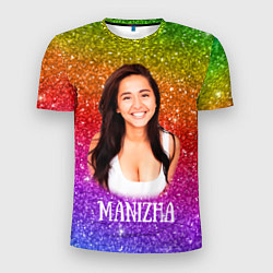 Футболка спортивная мужская Manizha Радужные блестки, цвет: 3D-принт