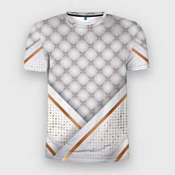 Футболка спортивная мужская Luxury white & Gold, цвет: 3D-принт