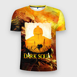 Футболка спортивная мужская DARKSOULS SKULL&MAGIC, цвет: 3D-принт