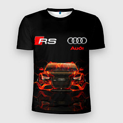 Мужская спорт-футболка AUDI RS 5 FIRE АУДИ РС 5