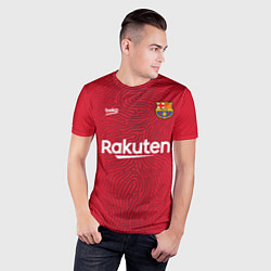 Футболка спортивная мужская FC Barcelona Goalkeeper 202122, цвет: 3D-принт — фото 2
