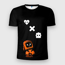 Футболка спортивная мужская Милый робот, цвет: 3D-принт