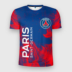 Футболка спортивная мужская ФК ПСЖ PARIS SAINT GERMAIN, цвет: 3D-принт