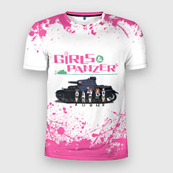 Футболка спортивная мужская Девушки и танки Pink Z, цвет: 3D-принт
