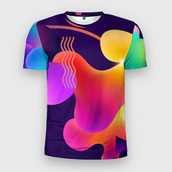 Футболка спортивная мужская Rainbow T-Shirt, цвет: 3D-принт