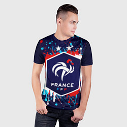 Футболка спортивная мужская Сборная Франции, цвет: 3D-принт — фото 2