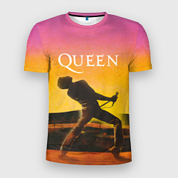 Футболка спортивная мужская Queen Freddie Mercury Z, цвет: 3D-принт