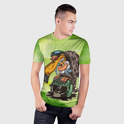 Футболка спортивная мужская Голод, цвет: 3D-принт — фото 2