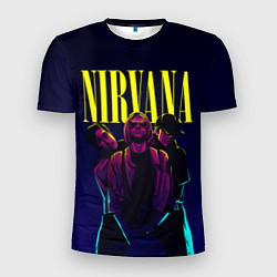 Футболка спортивная мужская Nirvana Neon, цвет: 3D-принт