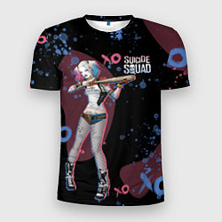 Футболка спортивная мужская Art Harley Quinn SS 2016, цвет: 3D-принт