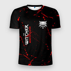 Мужская спорт-футболка The Witcher Monster Slayer - Grunge