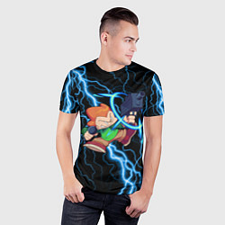 Футболка спортивная мужская Пико Pico Молния, цвет: 3D-принт — фото 2